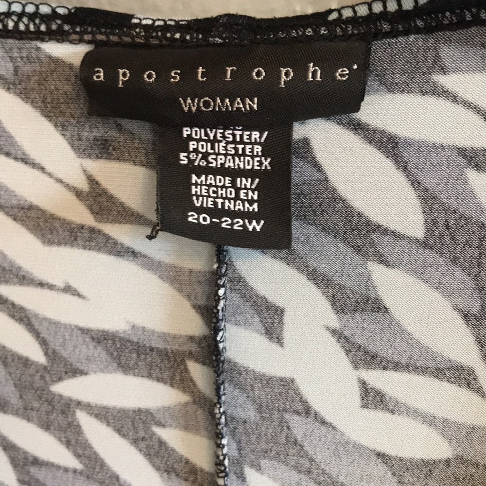 75)Pretty APOSTROPHE’ tunic w self-belt size 20-22 - Picture 4 of 7